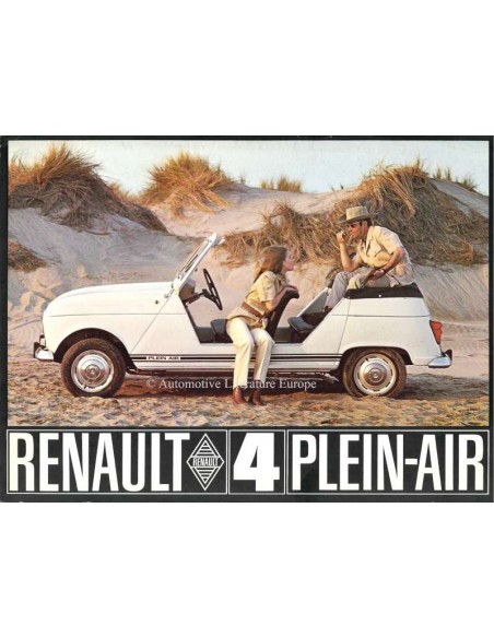 1986 RENAULT 4 PLEIN-AIR BROCHURE FRANS