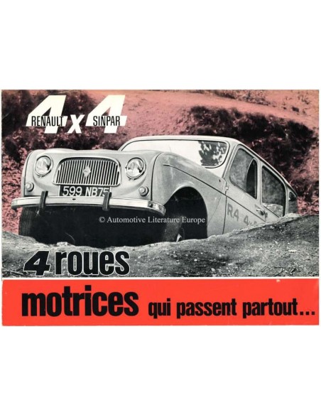 1963 RENAULT 4 4X4 SINPAR BROCHURE FRANS