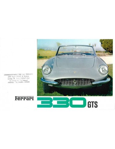 1967 FERRARI 330 GTS PININFARINA BROCHURE