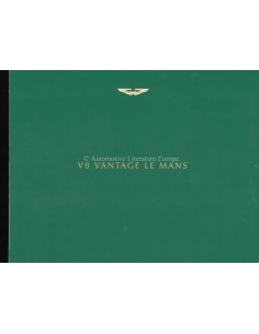 1999 ASTON MARTIN V8 VANTAGE LE MANS HARDCOVER PROSPEKT ENGLISCH