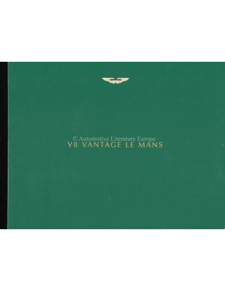 1999 ASTON MARTIN V8 VANTAGE LE MANS HARDBACK BROCHURE ENGLISH