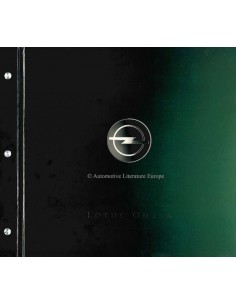 1990 LOTUS OMEGA HARDCOVER BROCHURE ENGELS