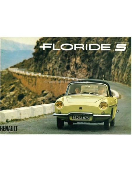 1963 RENAULT FLORIDE S BROCHURE FRANS