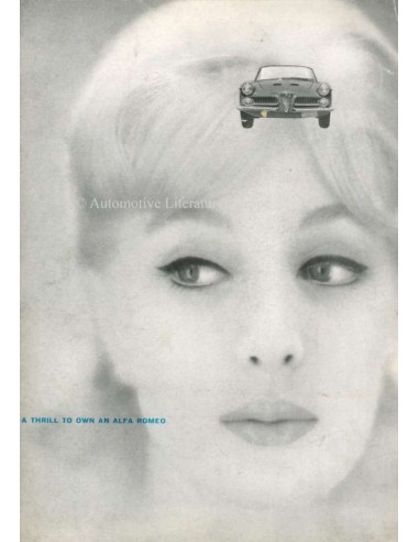 1961 ALFA ROMEO 2000 SPIDER PROSPEKT ENGLISCH