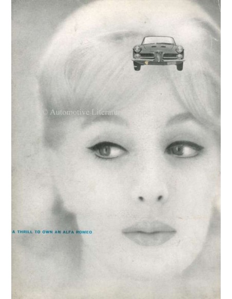 1961 ALFA ROMEO 2000 SPIDER PROSPEKT ENGLISCH