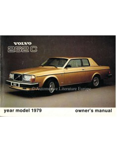 1979 VOLVO 262 C BETRIEBSANLEITUNG ENGLISCH