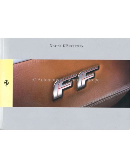 2011 FERRARI FF BETRIEBSANLEITUNG FRANZÖSISCH