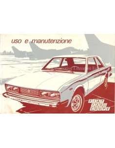 1975 FIAT 130 COUPE INSTRUCTIEBOEKJE ITALIAANS