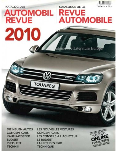 2010 AUTOMOBIL REVUE JAARBOEK DUITS FRANS