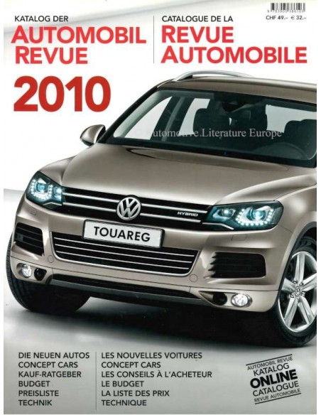 2011 AUTOMOBIL REVUE YEARBOOK GERMAN FRENCH