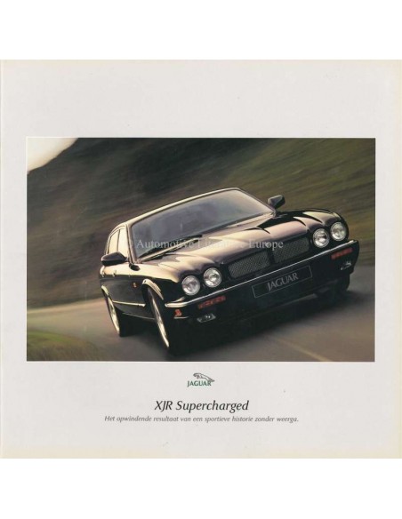 1997 JAGUAR XJR SUPERCHARGED PROSPEKT NIEDERLÄNDISCH