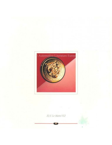 1990 JAGUAR XJ-S LE MANS V12 BROCHURE ENGELS