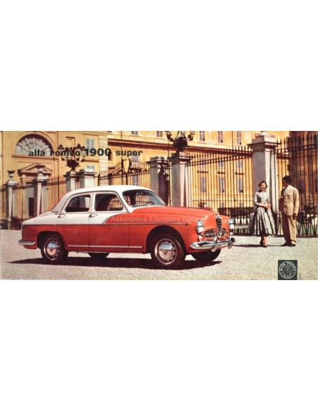1957 ALFA ROMEO 1900 SUPER BROCHURE FRENCH