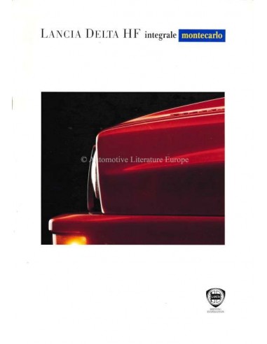 1993 LANCIA DELTA HF INTEGRALE MONTECARLO PROSPEKT ENGLISCH