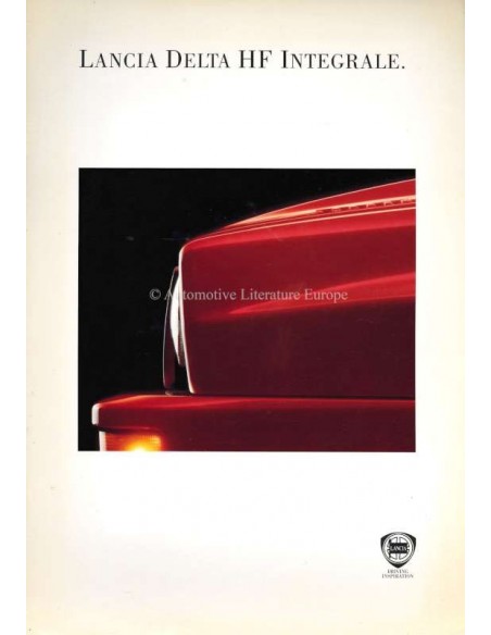 1993 LANCIA DELTA HF INTEGRALE BROCHURE ENGLISH