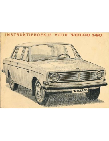 1968 VOLVO 140 INSTRUCTIEBOEKJE NEDERLANDS