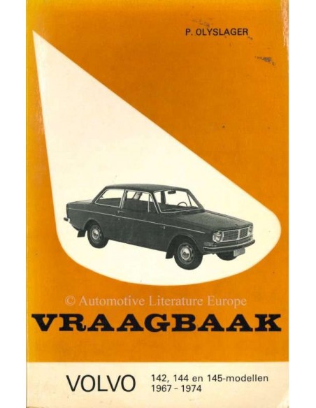 1967 - 1974 VOLVO 140 BENZINE VRAAGBAAK NEDERLANDS