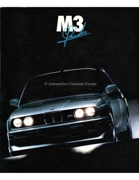 1989 BMW M3 JOHNNY CECOTTO BROCHURE DUITS