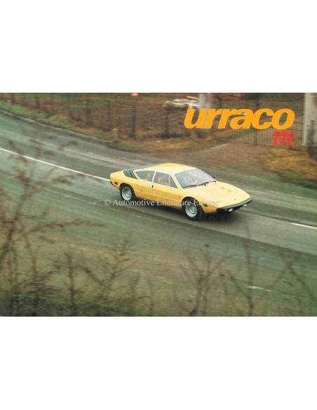 1974 LAMBORGHINI URRACO 111 BROCHURE