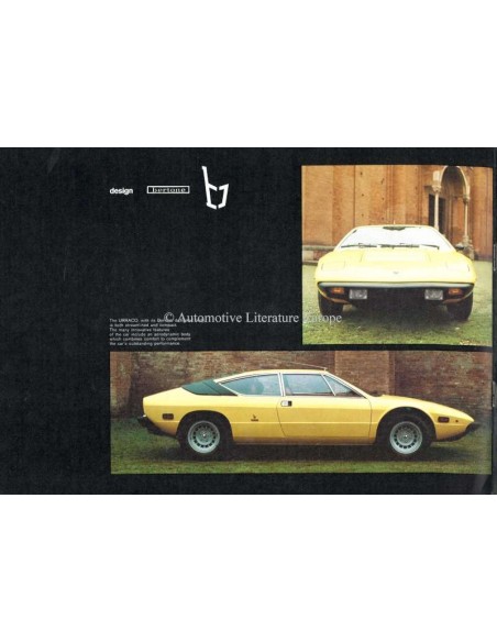 1974 LAMBORGHINI URRACO 111 BROCHURE