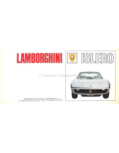 1968 LAMBORGHINI ISLERO PROSPEKT