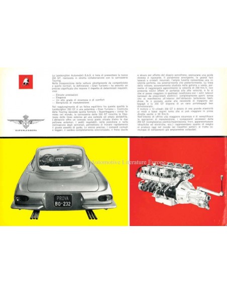 1964 LAMBORGHINI 350 GT PROSPEKT