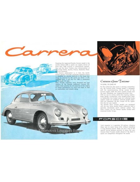 1963 PORSCHE CARRERA 2 PROSPEKT