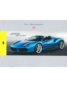 2015 FERRARI 488 SPIDER BETRIEBSANLEITUNG SPANISCH