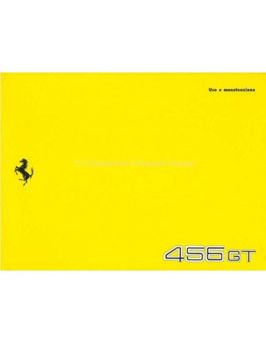1993 FERRARI 456 GT OWNERS MANUAL