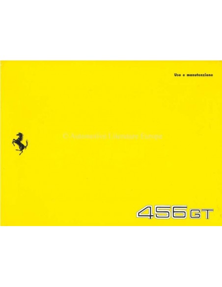 1993 FERRARI 456 GT OWNERS MANUAL