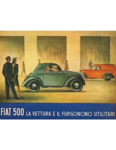 1948 FIAT 500 B BROCHURE ITALIAANS