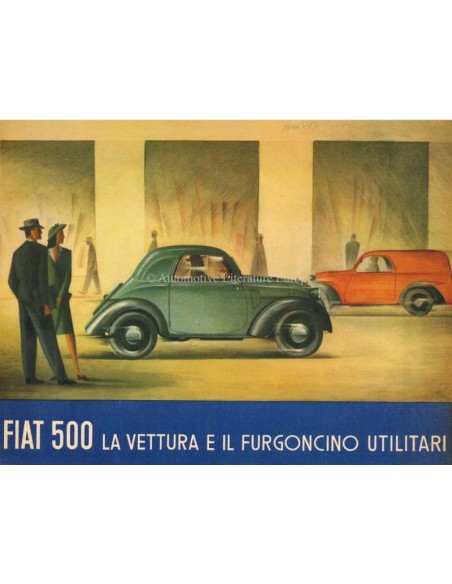 1947 FIAT 500 B BROCHURE ITALIAN