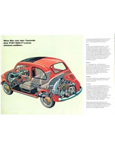 1966 FIAT 500 F LUXUS BROCHURE GERMAN 2