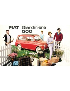 1968 FIAT 500 GIARDINIERA BROCHURE DUTCH