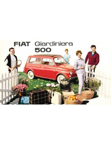 1968 FIAT 500 GIARDINIERA BROCHURE DUTCH
