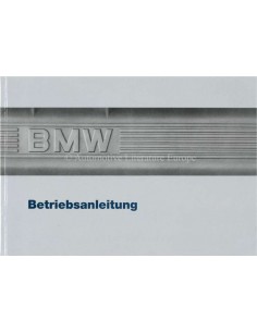 1987 BMW 3 SERIE INSTRUCTIEBOEKJE DUITS
