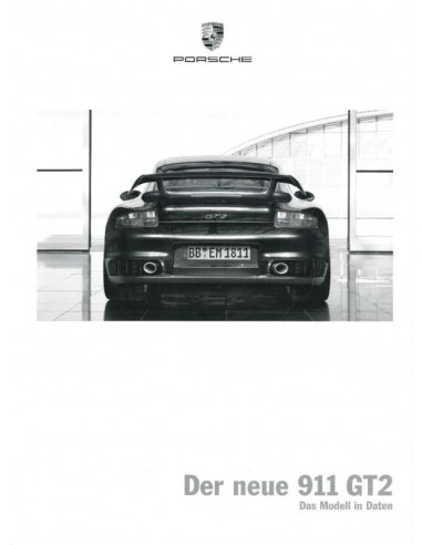 2008 PORSCHE 911 GT2 PRIJSLIJST DUITS