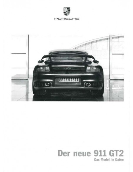 2008 PORSCHE 911 GT2 PRIJSLIJST DUITS