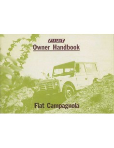 1979 FIAT CAMPAGNOLA INSTRUCTIEBOEKJE ENGELS