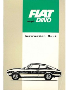 1967 FIAT DINO COUPE INSTRUCTIEBOEKJE ENGELS