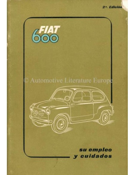 1955 FIAT 600 INSTRUCTIEBOEKJE SPAANS