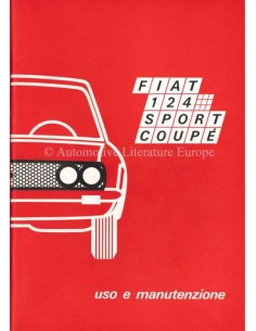 1970 FIAT 124 SPORT COUPE BETRIEBSANLEITUNG ITALIENISCH