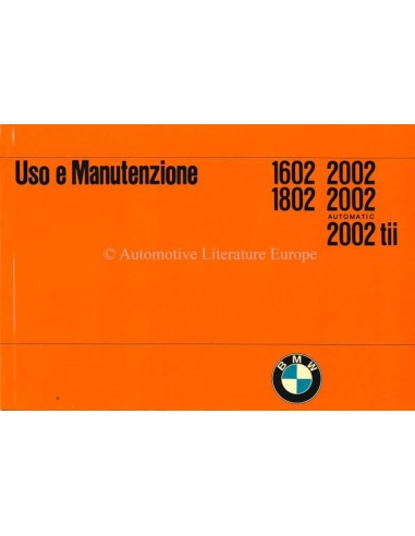 1974 BMW 1602 1802 2002 INSTRUCTIEBOEKJE ITALIAANS