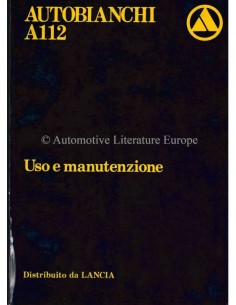 1981 AUTOBIANCHI A112 OWNERS MANUAL ITALIAN