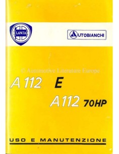 1979 AUTOBIANCHI A112 OWNERS MANUAL ITALIAN