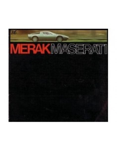 1974 MASERATI MERAK BROCHURE DUITS