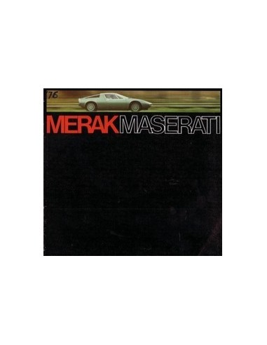 1974 MASERATI MERAK BROCHURE DUITS