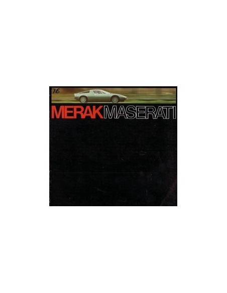 1974 MASERATI MERAK BROCHURE DUITS