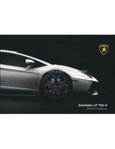 2014 LAMBORGHINI AVENTADOR LP 700-4 INSTRUCTIEBOEKJE ENGELS
