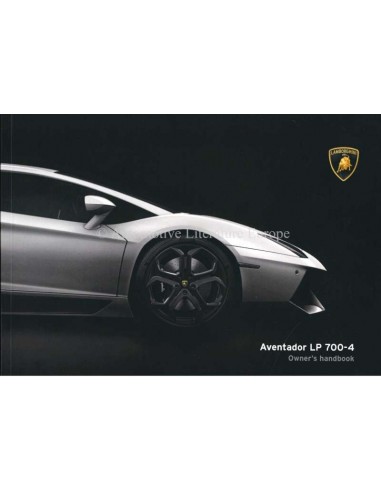 2014 LAMBORGHINI AVENTADOR LP 700-4 BETRIEBSANLEITUNG ENGLISCH